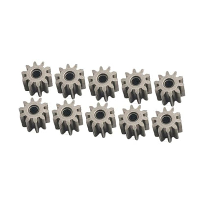 10Pcs RC Motor Pinion Gear Set, Metal 10T Replacement for 1/12 MN99S2 MN78 MN82 MN168 Crawler Truck Upgrade Parts