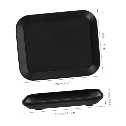 BESPORTBLE 1pcs Aluminum Alloy Screw Tray Model Car Rc Mechanic Magnetic Storage Plate Washers Nuts Bolts Serving Tray - color: Black