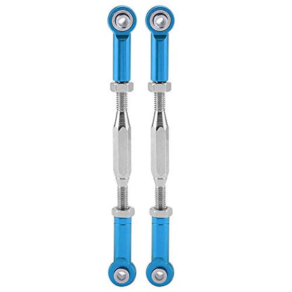Al - Alloy Steering Linkage Rods, CNC Precision Machined & Anodized Surface Treatment, Durable and Easy Install Remove RC Accessories for Slash 1/10 RC Truck (SLA013B Blue)