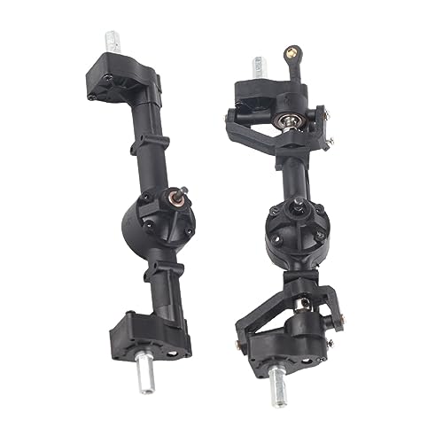 Metal Front Rear Axle, RC Vehicle Front Rear Axles Kit for WPL C14 C24 C34 C44 B14 B24 1/16 RC Car Upgrade Parts