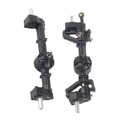 Metal Front Rear Axle, RC Vehicle Front Rear Axles Kit for WPL C14 C24 C34 C44 B14 B24 1/16 RC Car Upgrade Parts