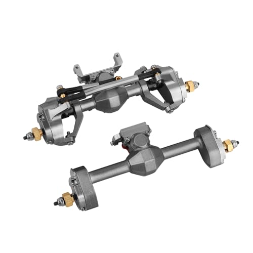 SCX24 Diamond Shape Front Rear Portal Axle Upgrades for Axial SCX24 Deadbolt C10 JLU Gladiator Bronco 1/24 RC Crawler (Gray) - color: Gray