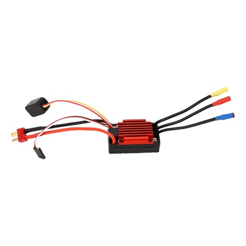 Jeanoko RC Brushless ESC Multi Guard Rain Proof Speed Controller for 1/10 Trucks Quads, ESC for Racing Cars, 4-9 NiMH Battery
