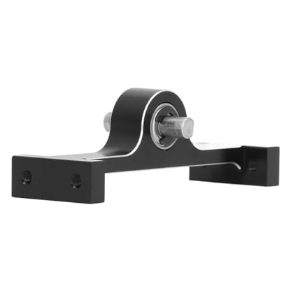 Aluminum Alloy 70mm Transfer Case Transmission Gearbox with 5mm Steel D Shaped Shaft for 1/10 RC Crawler Upgrade Parts (Black) - color: Black