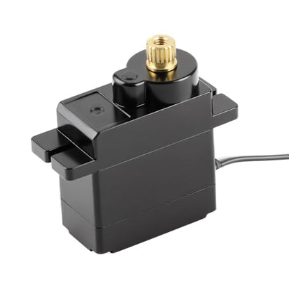 GLOBACT 1.2KG Micro Metal Gear Servo for Arrma Grom Losi Mini-B/Mini-T | SPMSSX110, For Granite Mojave Typhon Gorgon Quake Grom 1/12 1/14 1/16 1/18 RC Truck Racecar Upgrade - size: 1.2KG RC Servo