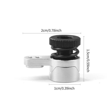 25T Servo Arm for ARRMA 1/18 Granite Grom/1/18 Typhon GROM/1/18 Mini LMT 4X4/1/18 UTB18 Capra Upgrade Parts (Silver) - color: Silver