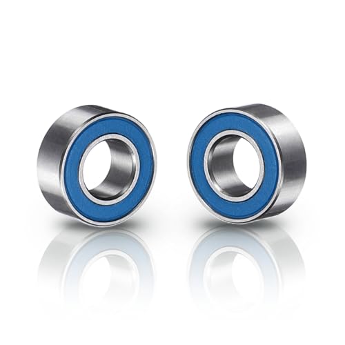 uxcell 4 Pcs MR105-2RS Deep Groove Micro Bearing, 5x10x4mm Double Rubber Sealed Chrome Steel Small Bearings (ABEC5, Z4 Low Noise) - size: MR105-2RS