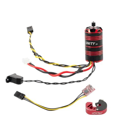 FURITEK UNITY24 PRO 3500kv 2-in-1 Micro FOC Brushless System for Axial SCX24 - Remote Control Car, RC Cars 1/24 Scale Electonics Brushless Motor and ESC Combo (FOC Brushless System (FUR-2584))