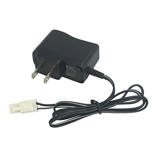 9.6V 250mA US Charger EL2P Male Plug Positive to Square for NiMH NiCD RC Car Battery