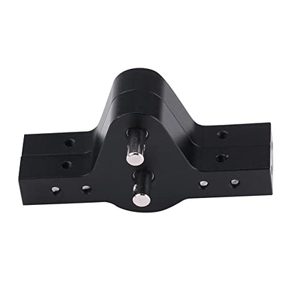 Metal Transfer Case for RC Crawlers, RC Gearbox Easy Install Anti-Rust Black for Axial SCX10, D90, D110 (1/10 Scale)
