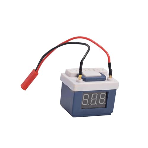 Yiju RC Low Voltage Alarm Lipo Tester Digital Display Portable Compact Indicator Simulation Decoration Upgrade Function PP Material Suitable, Blue - color: Blue