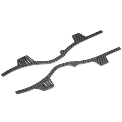 1/10 Carbon LCG Chassis Kit with Molded Bed Sliders Delrin Skid Plate Dual Servo Mount for SCX10 AR44 AR45 Capra F9 TRX4 Axle Gspeed V4 Chassis GS-FS Chassis G-Shot Chassis (Carbon Rails) - color: Carbon Rails