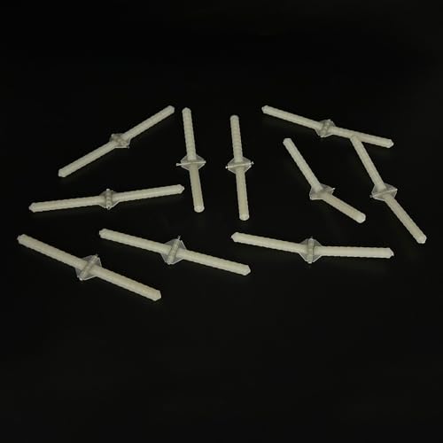 10PCS RC Airplane Plastic Needle Hinge Pin Hinge for RC Plane Helicopter Aircraft DIY Model Plane Fix Wing Parts Foam Model Plane Replacement (4.5x76mm) - style: 4.5x76mm