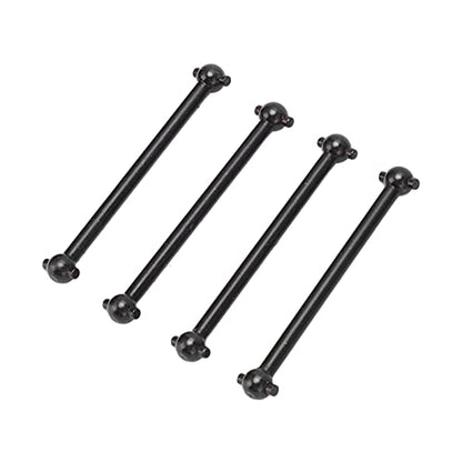RC Drive Shaft Dogbones Aluminum Alloy Diff Cup Joint Axle Set 4pcs for 1 18 RC Car Upgrade Parts for A949 A959 A969 A979 K929 DIY Repair (Black) - color: Black