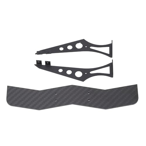 Carbon Fiber RC Car Tail Wing, Universal Rear Spoiler for 1/10 Scale RC Cars, Lightweight High - Strength Wing with Brackets for TT02 XV01 PTG2 Drift Racing