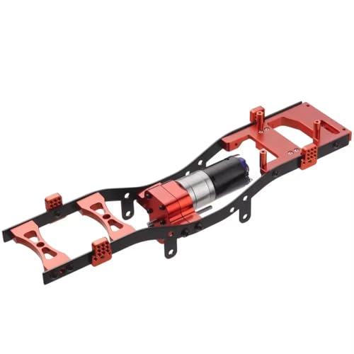 RC Car Chassis Frame for WPL C14 C24 1/16 Metal Body Wheelbase Assemble Shell Frame for Chassis Kit RC Car Truck Upgrade Parts(Red) - color: Red