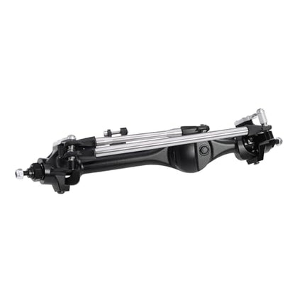 F10T Aluminum Front Rear Straight Axle Complete for 1/10 RC Crawler Axial SCX10 II Vanquish VS4-10 Phoenix F10T Upgrade Parts (Black Set) - color: Black Set
