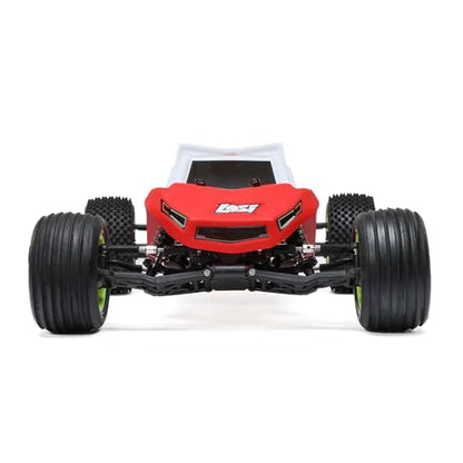 Losi 1/18 Mini-T 2.0 2S 2 Wheel Drive RTR Brushless Stadium Truck Battery & Charger Included Red LOS-1056T1 - color: Red