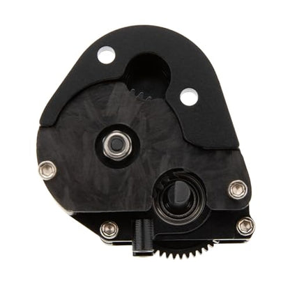 MEUS Racing SCX24 Transmission Aluminum Complete Gearbox for 1/24 Axial SCX24 RC Crawler (Brushless, Black)