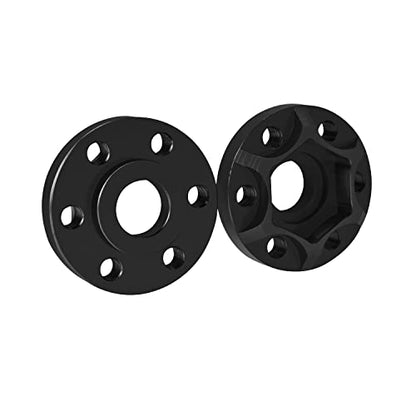 4pcs RC Accessories Aluminum 12mm Wheel Hex Hub Adapter Wheel Extension for 1/10 RC Crawler 1.9inch or 2.2inch Wheel RimAxial Scx10 Trx4 Wraith Gen7 Gen8 D90 CC01 1/10 RC Crawler (Black 6mm) - size: 6mm