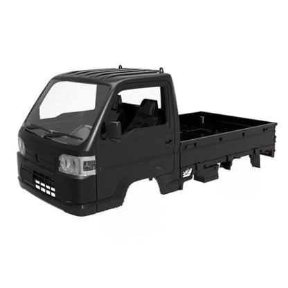 RC Car Body Shell Compatible with D12 WL01 LDRC LD1297 1/12 1/16 Scale Trucks – Acty Wide Body Design(Black) - color: Black