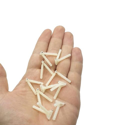 10PCS RC Airplane Plastic Needle Hinge Pin Hinge for RC Plane Helicopter Aircraft DIY Model Plane Fix Wing Parts Foam Model Plane Replacement (2.5x43mm) - style: 2.5x43mm