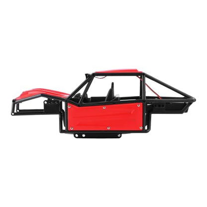 GLOBACT RC Body Shell Nylon Chassis Kit for 1/18 TRX4M (Red) - color: Red