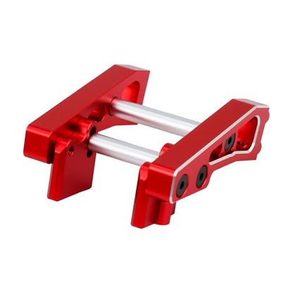Aluminum Alloy Rear Wing Mount for Arrma 1/14 Typhon GROM Upgrade Parts (Red) - color: Red