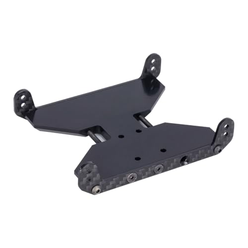 1/10 RC Skid Plate,1Pcs Delrin Transmission Plate Carbon Fiber Chassis Skid Plate for 1/10 RC Crawler Axial Scx10II or III Capra 1.9 UTB Upgrade Parts