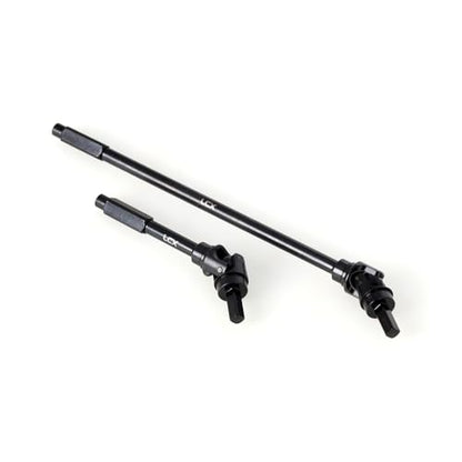 LCX Racing 1/8 RC Crawler Hard Steel Heavy Duty AF16P Front Rear Axle Internal CVD Drive Shaft Set for RC Crawler Car Axial AXP8 Gilamon 2.2, Upgrades Parts Accessories (Front Axle Shaft)