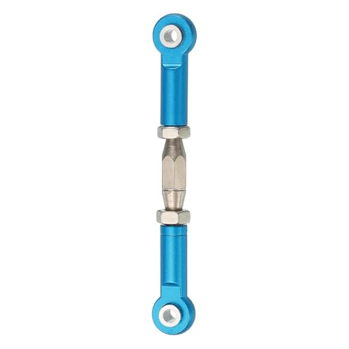 MECCANIXITY 1 Pcs Steering Servo Turnbuckle Rod RC Aluminum Alloy Linkages for HSP 1/10 94123 On-Road RC Car (Blue, 62mm) - color: Blue