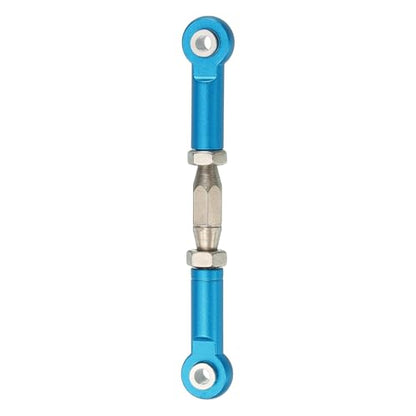 MECCANIXITY 1 Pcs Steering Servo Turnbuckle Rod RC Aluminum Alloy Linkages for HSP 1/10 94123 On-Road RC Car (Blue, 62mm) - color: Blue