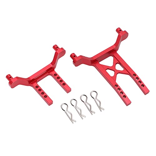 Keenso Aluminum Alloy Front Rear Body Mounts, Shell Post for LaTrax Teton 1/18 RC Car Upgrade Parts (Red) - color: Red
