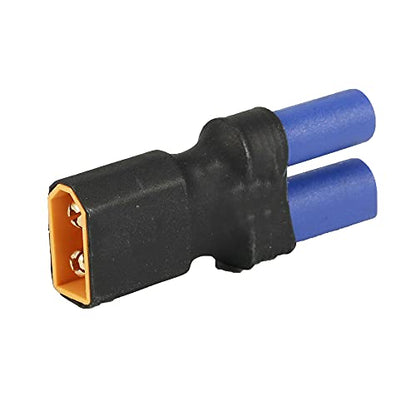 5-Pack XT60 Male Connector to EC5 Female Connector Adapter Plug for RC Lipo Battery - size: XT60 Male to EC5 Female