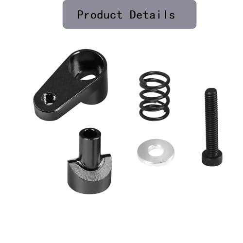 New Upgraded Metal Aluminum 20T Servo Horn Steering Arm (Black) for ARRMA 1/18 Granite GROM/1/18 Typhon GROM/ 1/14 Mini Mojave GROM RC Servo Arm Horns Parts