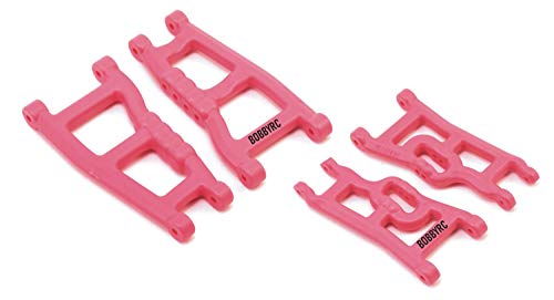 RPM R/C Complete Suspension A-ARMS Front Rear Pink Compatible with Traxxas 2wd Slash