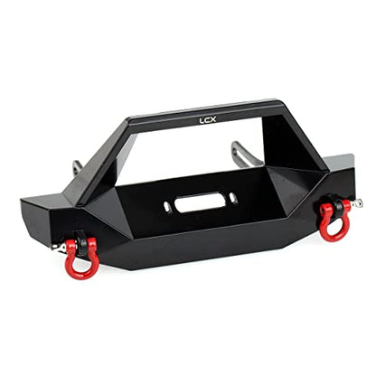 LCX 1/10th RC Crawler Car Metal Front Bumper for TRX4 TRX-4 Axial SCX10 II 90046 90047 SCX10, Upgrades Parts Accessories