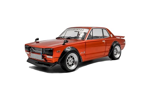 Solido Works 1:18 Scale Nissan Skyline (C10) Hakosuka Orange Metallic 1970 Diecast Model Car S1813003