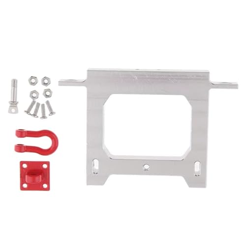 RC Car Parts for WPL C14 C24 B16 B36 B14 B24 FY004 RC Truck Car Upgrade Parts Accessories Metal Rear Bumper with Trailer Tow Hook
