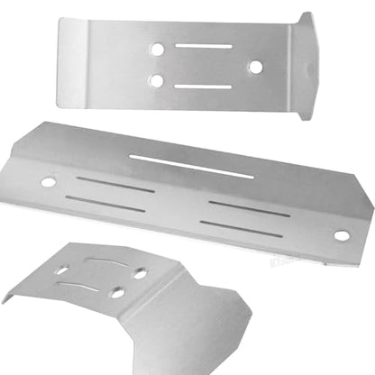 RC Upgrades Part Chassis Protect Armor Skid Plate Guard for 1/16 Mini Maxx 4WD RTR Brushless Monster Truck,Stainless Steel Chassis Hops Up,Car Model:(#107154-1)