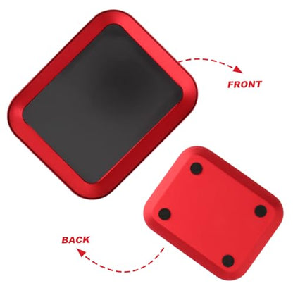 BESPORTBLE Aluminum Alloy Screw Holder Tray Magnetic Model Car Mechanic Storage Rc Model Car Parts Organizer Washers Serving Tray - color: Red