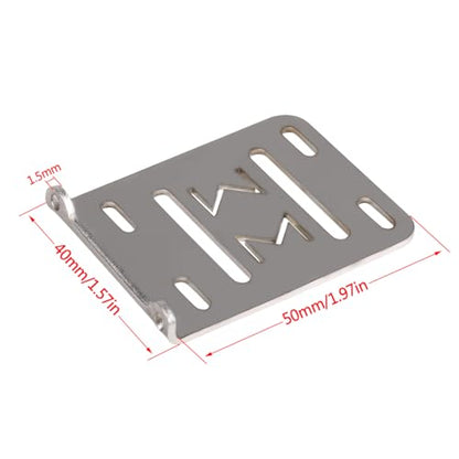 CNC Aluminum Accessory Tray Electronic Battery ESC Holder for 2Low Transmission 1/10 RC Crawler Comp Builds LCG Chassis Upgrade(Purple)