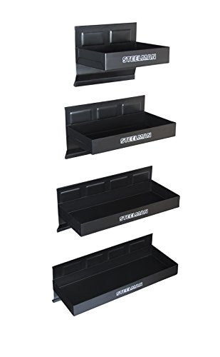 Steelman Non-Marring Magnetic Tool/Parts Storage Trays for Rolling Toolboxes, Durable Steel, 4-Piece Set - size: 4-Piece Set