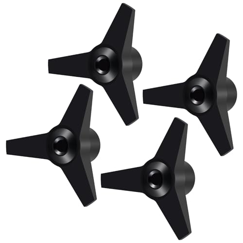 Anodized Aluminum Locknut Wheel Locking Nuts‌ Anti-Loose Nuts RC Truck Wheel Nut Set for 1/10 Scale Tamiya Clod Buster 4×4×4 RC Off-Road Car Truck Upgrades (Black) - color: Black
