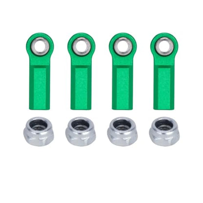 1/10 RC Crawler Rod Ends,4pcs M4 Aluminum Chassis Link Steering Rod Straight Rod Ends/Bend Rod Ends for 1/10 RC Crawler SCX10 TRX4 Capra VS4-10 Wraith (Straight 7mm G) - color: Straight 7mm G