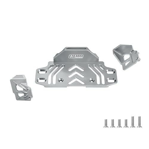 GPM 6061-T6 Alloy Rear Battery Tray for Axial SCX10 III, Jeep Wrangler CJ-7, Base Camp, Ford Bronco, Gladiator & Chevy K10, RC Crawler Upgrade Part (Silver) - color: Silver