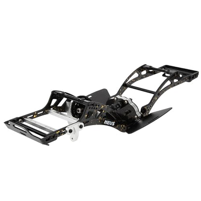 MEUS RACING Gold Rush V2 Carbon Fiber LCG Chassis Kit for Axial SCX10 SCX10 II Capra 1.9 UTB and Other DIY Builds 1/10 RC Crawler Upgardes Parts