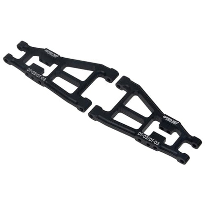 Aluminum Front Lower Suspension Arms Set for 1/10 Scale Tamiya DT-02 DT-03 Chassis RC Buggy Car Upgrades Parts