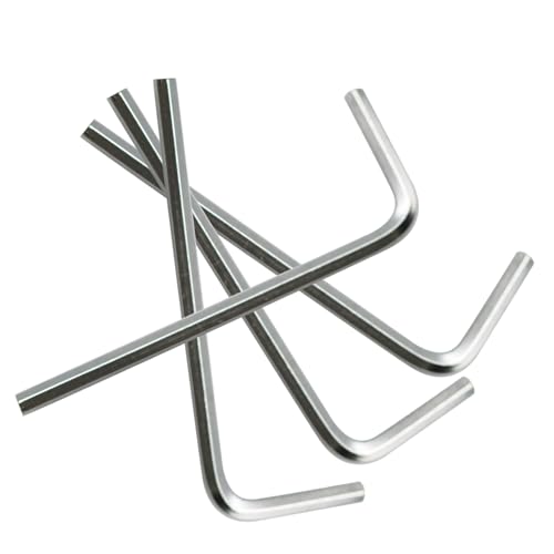 50Pcs 2.5mm Allen Wrench L-Shaped Hex Key Wrench Set, Metric Hexagon Head Replacement Tool for Furniture and Bike Repair - size: 2.5mm