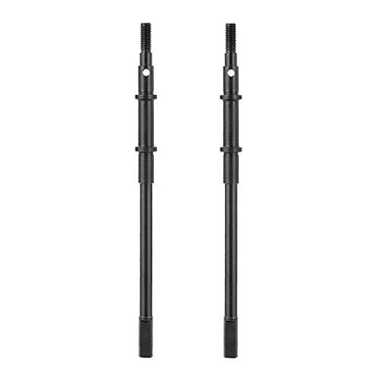 QUE-T 4pcs Steel Crawler Front & Rear Axle Drive Shaft CVD Set for 1/10 RC Axial SCX10II 90046 Car